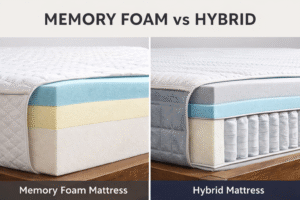 Memory Foam vs Hybrid Mattresses